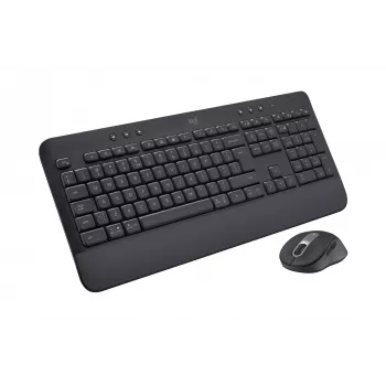 Logitech Signature MK650 for Business - Tastatur-Maus-Set - Kabellos - 2,4 GHz, Bluetooth LE - QWERTY - Spanisch - Graphit