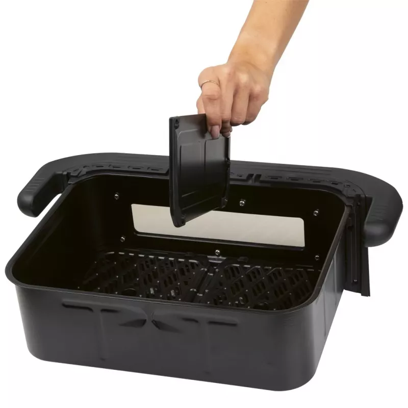 ProfiCook PC-FR 1313 H Doppel-Heißluftfritteuse, 10 L, 2400 W, schwarz/Edelstahl