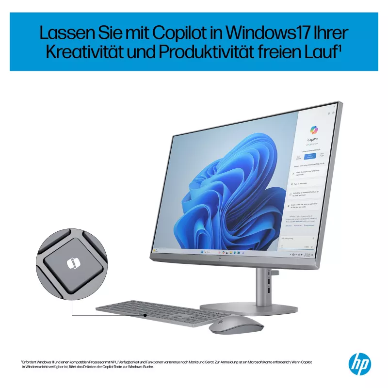 HP OmniStudio X All-in-One 27-cs0077ng (Silber, Windows 11 Home 64-Bit)