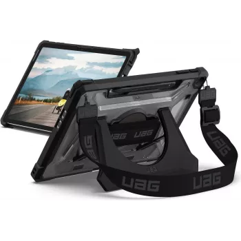UAG Urban Armor Gear Plasma Handschlaufe & Kickstand Hülle | Microsoft Surface Pro 12 Zoll (1. Edition) | ice (transparent)/schwarz | 324023114340 (324023114340)