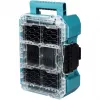 MAKTRAK Organizer kompakt, Werkzeugkiste Blau/transparent, transparenter Deckel