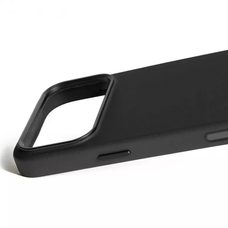 Mujjo Full Leather Case Hülle für iPhone 17 Pro Max schwarz