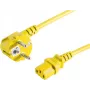 Stromkabel Gelb S/CONN 09-05052 5 m CEE7/7 C13 Kupplung