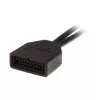 USB 19-Pin auf USB 9-Pin Adapterkabel 0,15 m, schwarz, No name ZUUS-173