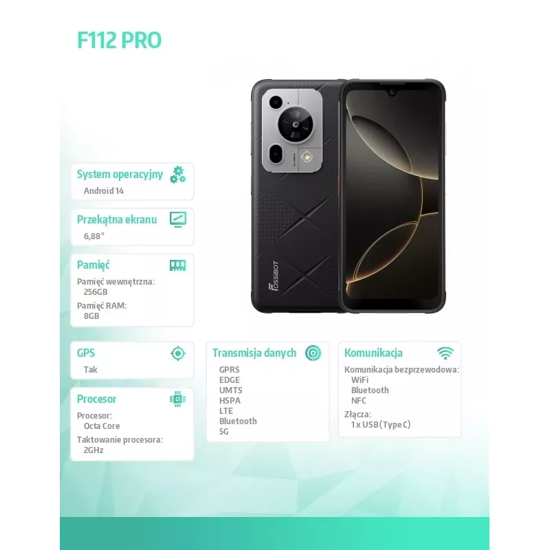 Smartphone FOSSiBOT F112 Pro schwarz