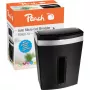 Peach PS600-10 Aktenvernichter Mikrogeschnittene Zerkleinerung 63 dB Schwarz, Silber