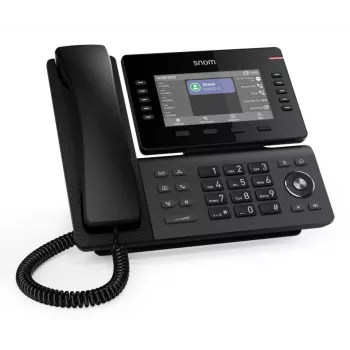 IP-Telefon Snom D815WB Schwarz — 5 Zoll IPS-Display, Gigabit-Ethernet, Wi‑Fi 802.11n/ac, PoE, Bluetooth