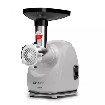 Elektrischer Fleischwolf SMAPP 489.8 Graphite 2000 W, 1 Geschwindigkeit, 3 Siebe, min. Loch 2,7 mm, max. 8 mm