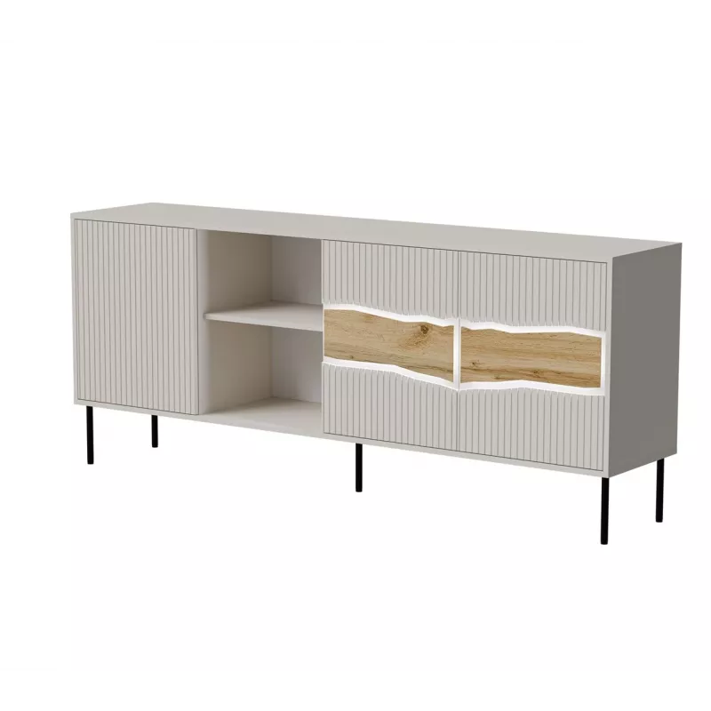 Cama INSERTO 3D1W Kommode 190x40x80 Kaschmir + LED