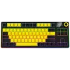 LORGAR KBP70TKLW, Kabellose TKL Mechanische Gaming-Tastatur Pro, Schwarz/Gelb, EN-Layout