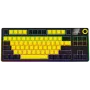 LORGAR KBP70TKLW, Kabellose TKL Mechanische Gaming-Tastatur Pro, Schwarz/Gelb, EN-Layout