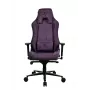 Gaming-Stuhl Arozzi Vernazza SoftFabric Lila — ergonomisches Design, verstellbare Armlehnen und Höhe