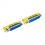 DeLOCK 65483 Gender-Changer Sub-D 25 Blau Silber Gelb