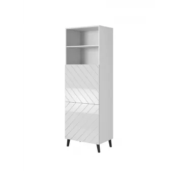 Schrank ABETO 60x40x176.5 cm weiß/glänzend weiß