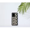 Schutzhülle iKins für Samsung Galaxy S20 Ultra — Pyramidenmuster, schwarz