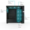 VK02 Lite, Tower-Gehäuse schwarz, gehärtetes Glas