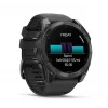 Smartwatch GARMIN Fenix 8 — 51 mm Titangehäuse, AMOLED 1,4 Zoll, GPS, 32 GB, 10 ATM, Silikonarmband