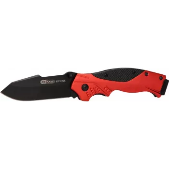 Klappmesser ks tools 907.2225 — 34 mm Klinge, Verriegelungsmechanismus