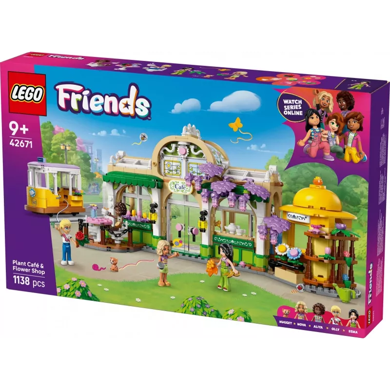 LEGO set LEGO FRIENDS 42671 Pflanzen-Café & Blumenladen Spielset mit Café- und Blumenladenfunktionen