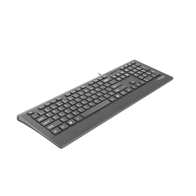Kabelgebundene Tastatur NATEC BARRACUDA ES — kompaktes Layout, Membranschalter, USB-Anschluss