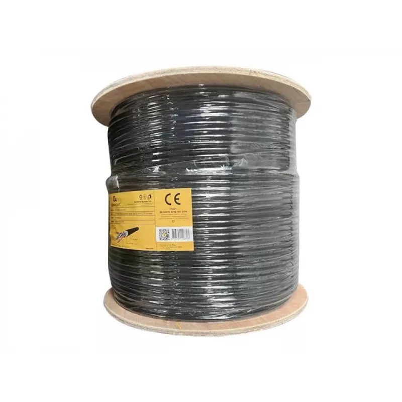 Gembird CAT6 UTP LAN-Außenkabel massiv 305 m schwarz