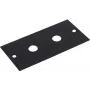 Rackblende Omnitronic Modul 2HE mit 2x 6,35 mm (1/4 Zoll) Klinkenbuchsen, Ausschnitt 44x88 mm