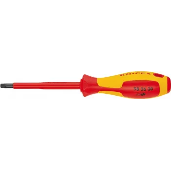 Knipex VDE Torx-Schraubendreher Größe T 10 Klingenlänge: 60 mm DIN EN 60900 (98 26 10)