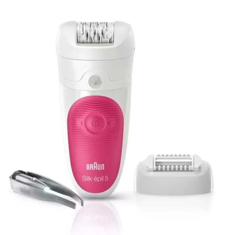 Braun Silk-epil 5 5-500 SensoSmart Epilierer, pink/weiß