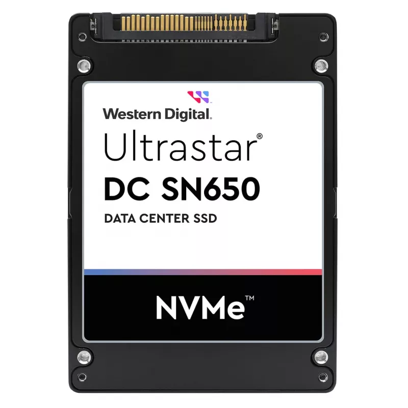 SSD-Laufwerk WESTERN DIGITAL Ultrastar DC SN650 7680 GB U.3 PCIe TLC ISE