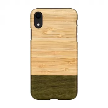 Smartphone-Hülle man and wood für iPhone XR — Bambuswald Schwarz