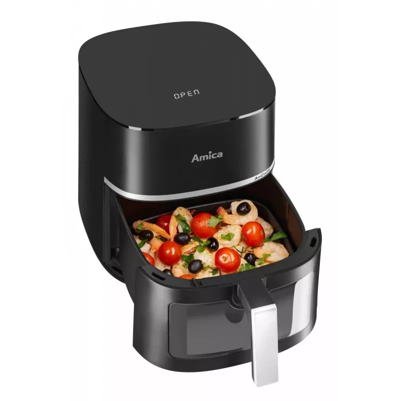 Heißluftfritteuse AMICA AFM 6020 – 7 L Fassungsvermögen, 1800 W, einstellbare Temperatur und Timer