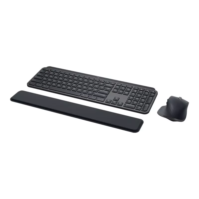 Logitech MX Keys combo for Business Gen 2 Tastatur Maus enthalten Büro RF Wireless + Bluetooth AZERTY Französisch Graphit