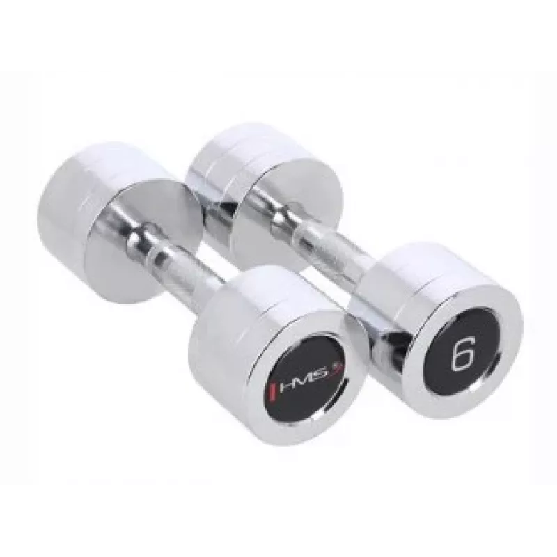 HMS Fitness CHD06 Festgewicht-Hantel 6 kg 2 Stück