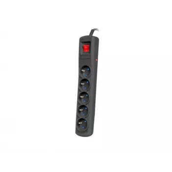 Steckdosenleiste ARMAC R5 1,5 m schwarz – Modell R5/CZ/15 mit 1,5 m Kabel