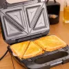 Cecotec Sandwichmaker | Rock’nToast 4in1 | 1000 W | Anzahl der Platten 4 | Schwarz