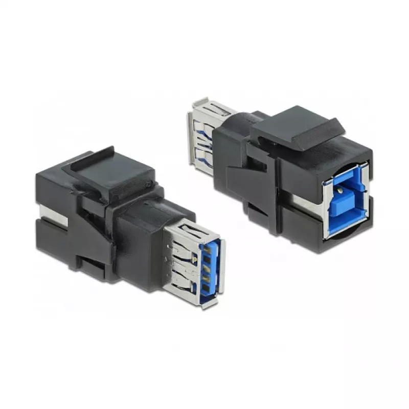 Keystone-Modul DeLOCK 86395 Flach Schwarz USB A