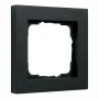 Abdeckrahmen für Lichtschalter Gira E2 Schwarz, schraubenlos Kunststoff, 1-fach