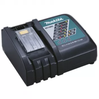 Makita DC18RC - Akkuladegerät - 1 x Akkuladung - für Makita DCS553, DGA514, DGA901, DHP453, DHP482, DHS630, DLW140, DLX3179, DML815, LXT DBN500 (DC18RC)