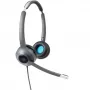 Kabelgebundenes On-Ear-Headset Cisco 522 — Dual Supraaural, 3,5 mm mit USB-A-Adapter, Anthrazit