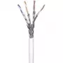 Wentronic Goobay CAT 6 Netzwerkkabel, S/FTP (PiMF), Weiß, 100 m - CCA Kupfer-Mix, AWG 23/1 (massiv), PVC (94223)