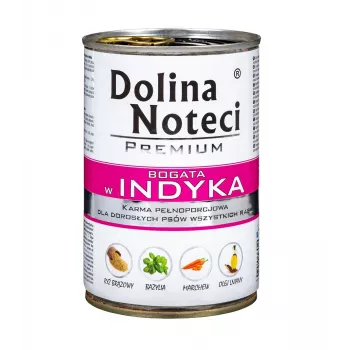DOLINA NOTECI Premium Reich an Pute - Nassfutter für Hunde - 400 g