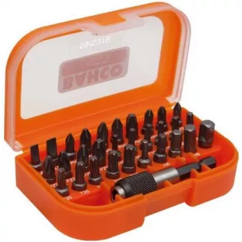 Bit-Set Bahco 31-tlg. für Schlitz-, Kreuzschlitz-, Pozidriv-, TORX- und Sechskantschrauben