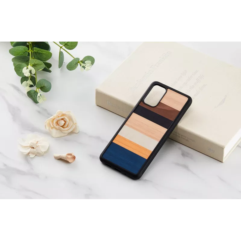 Handyhülle man and wood Galaxy S20+ schwarz – schützende Rückenabdeckung für Samsung Galaxy S20+