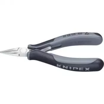 KNIPEX ESD Elektronik-Greifzange – Präzisionszange für feine Montagearbeiten, z. B. in Elektronik und Feinmechanik – zum Greifen, Halten und Biegen – Version El
