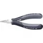KNIPEX ESD Elektronik-Greifzange – Präzisionszange für feine Montagearbeiten, z. B. in Elektronik und Feinmechanik – zum Greifen, Halten und Biegen – Version El