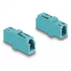 DeLOCK LWL-Kupplung LC Simplex Buchse auf LC Simplex Buchse OM3 aqua