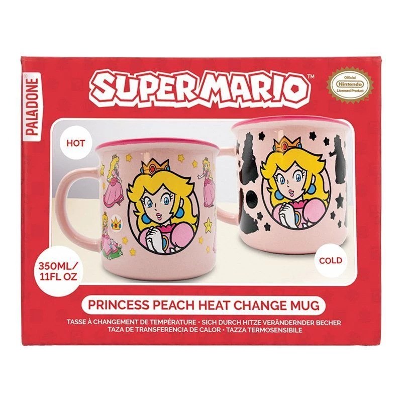 Keramik-Farbwechselbecher Paladone Super Mario Princess Peach — 300 ml