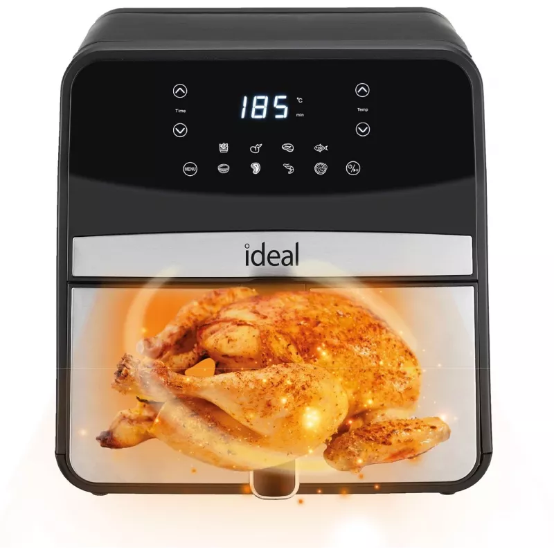 Heißluftfritteuse Eldom IK1501 — 6,5 l, 1800 W, Touch-LED, einstellbarer Thermostat, herausnehmbare spülmaschinenfeste Schüssel