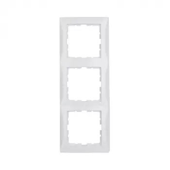 Wandplatte / Schalterabdeckung berker 10138989, weiß, Duroplast, schraubenlos, 10er-Pack