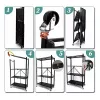 Gartenwerkzeug-Aufbewahrungsregal Top e shop Rack FS004 — freistehender verzinkter Stahl, 720×340×1270 mm, 50 kg Tragfähigkeit